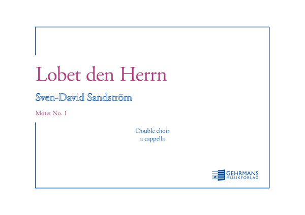 Lobet den Herrn