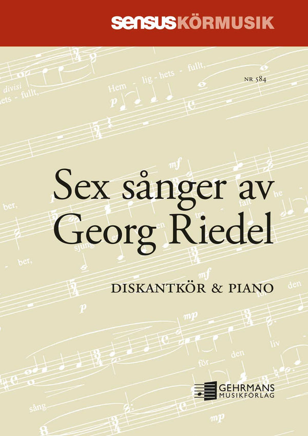 Sex sånger av Georg Riedel