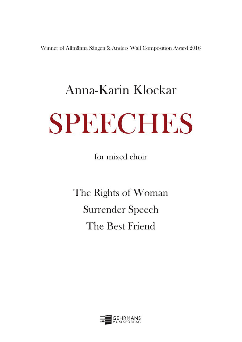 Speeches