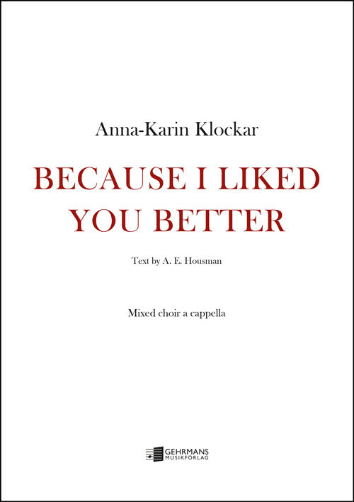 Because I Liked You Better