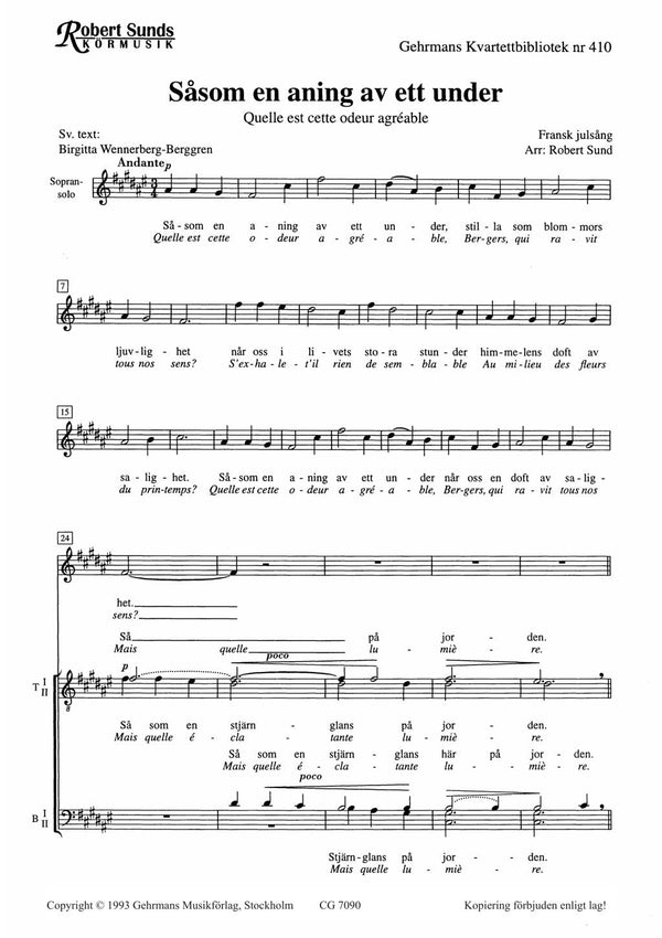 Såsom en aning av ett under